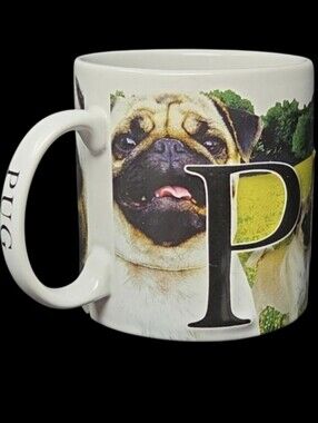 2007 Americaware "Pug Mug" 3-D Lettering